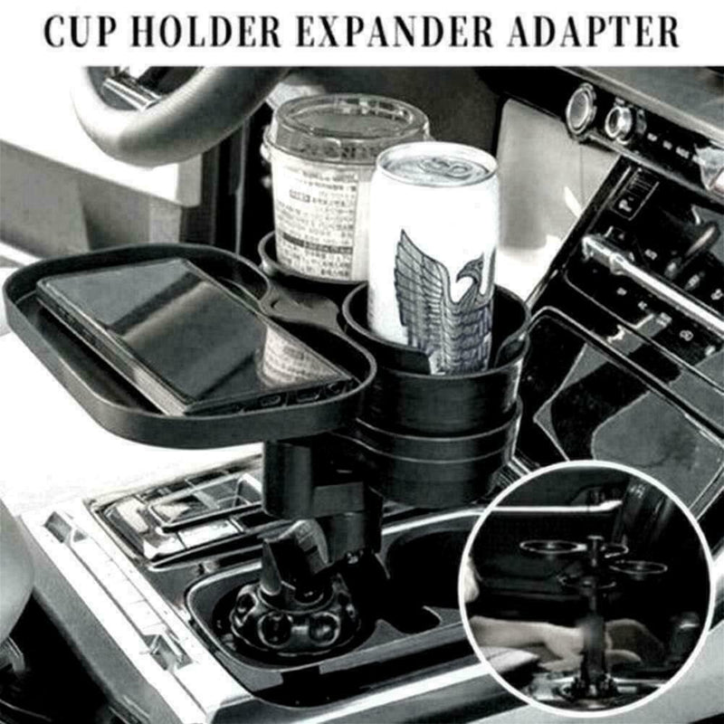 360° Rotating & Adjustable Car Cup Holder Expander Base 6563 Convenient F4B2
