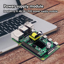 Ethernet POE Power Supply Module with Heatsinks for Raspberry Pi 4B/3B+