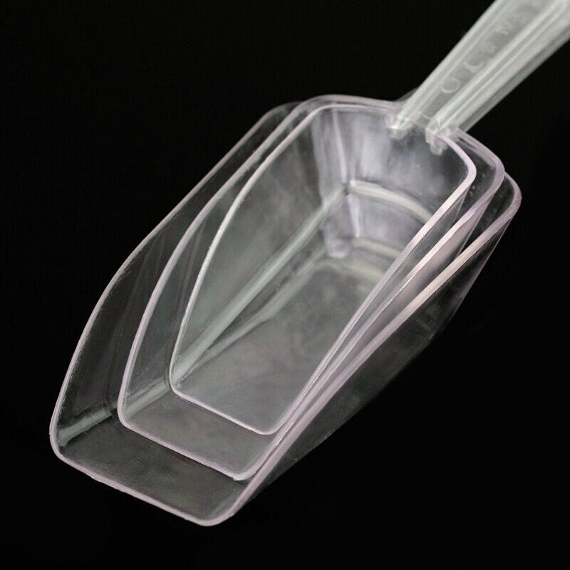 3* Clear Plastic Scoop Bar Buffet Wedding Sugar Sweet Ice Bag Food Gift H5D4