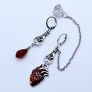Asymmetrical Cuff Earrings Chain Ear Clip The Beating Heart Jewelry Gift