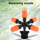 5 Head Micro Drip Irrigation Atomization Nozzle Adjustable Water Control Spra