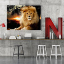Lion Oil Paint By Numbers Canvas Drawing DIY Coloring Picture for Adults Child