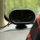 Car Voltage Digital Monitor Battery Alarm Clock LCD Temperature Thermeter