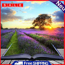 5D DIY Diamond Painting Sunrise Flower Sea Full Round Drill Home Art Pictures