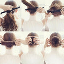 Women DIY Donut Bun Updo Ponytail Maker Foam Twist Sponge Hair Braid Tool Set