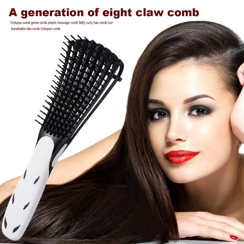 Hair Comb Practical Pro Anti-entangling Non-slip Comfort Handle Shampoo Comb
