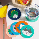 Anti Slip Mugs Cover Cartoon Place Mats Placemats Cup Mat Silicone Coaster