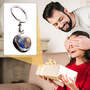 Solar System Metal Pendant Galaxy Earth Mars Glass Moon Keychain (Mercury) Newly