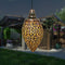 Solar Metallic Hollow Projection Lamp Outdoor Hanging Light Garden Decor Newly