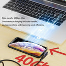40Gbps Type-C Female to Type-C Male 100W Charging Magnetic Adapter (Elbow)