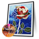 5D Diamond Painting Luminous DIY Flower Full Round Drill Mosaic Picture Wall
