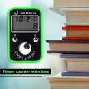 Mini Finger Counter Electronic Tally Counter with Time Function (Orange)