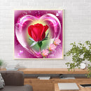 5D DIY Diamond Painting Heart Rose Full Round Drill Mosaic Picture Wall Art Kit