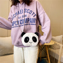Lovely Panda Crossbody Bags Plush Girls Purse Shoulder Chain Messenger Handbags