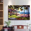 5D Full Square Drill Diamond Painting DIY Beach Coconut for Christmas Needlew