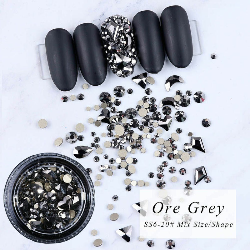 art Decor Glitter Glass Nail Art Rhinestones Flatback Rhinestone Bottom Crystal