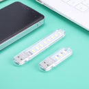 Mini Portable USB Book Light Bright Reading Lamp for Laptop (Yellow 8LED)