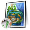 #A Cat Partial Oil Paint By Numbers Kit DIY Frameless Drawing Picture for Adul