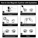 Black Magnetic Eyeliner Glue False Eyelash Extension Magic Self-adhesive Liquid