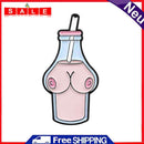 Milk Bottle Brooches Strawberry Badges Creative Pins Jacket Lapel Accessories
