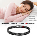 Unisex Magnetic Bracelet Dragon Pattern Detachable Energy Bracelet (Black)