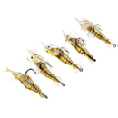 6pcs Shrimp Fishing Simulation Soft Prawn Lure Hook Tackle Bait Lures Newly