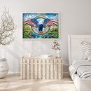 5D Diamond Painting Kit Eagle Full Square Drill Rhinestone DIY Wall Art Crafts