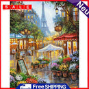 Painting By Numbers DIY Street Tower Canvas Oil Art Picture Home Wall Decor Kit