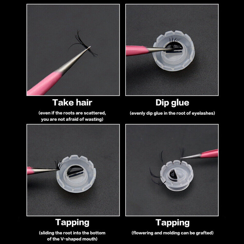 100pcs Glue Cup Premium Plastic Eyelashes Artifact Professional for Beauty