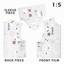 Fashion Ruler Clothes Design, Sewing Pattern Making 1:5 Tools Template OAA P6V3