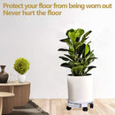 Movable Flower Pot Tray Plastic Universal Bonsai Base with Wheel Home Garden,
