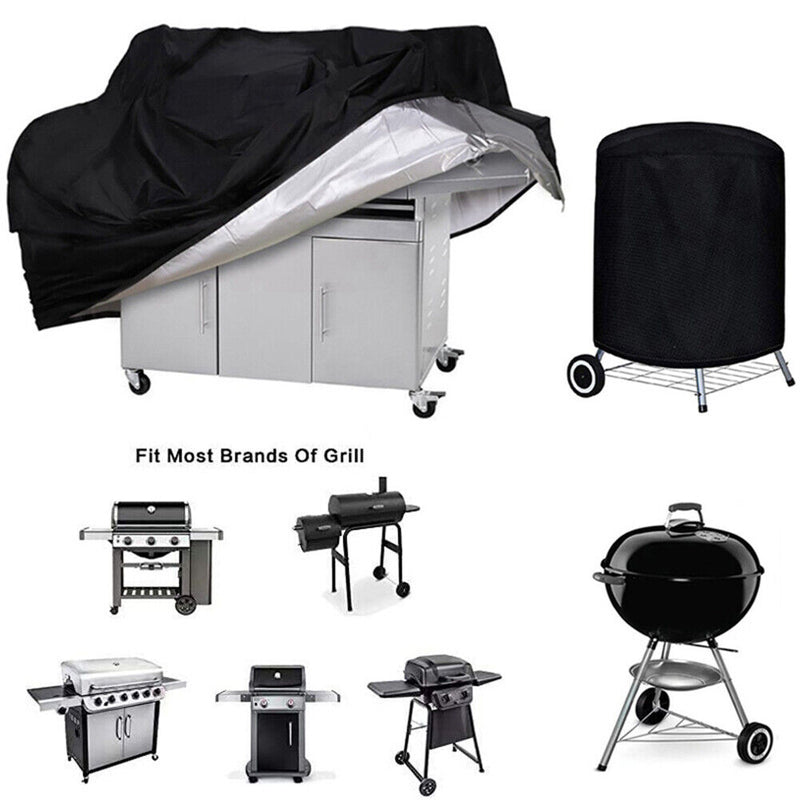 BBQ Grill Cover 210D Oxford Waterproof Windproof UV Resistant Grilling Protect