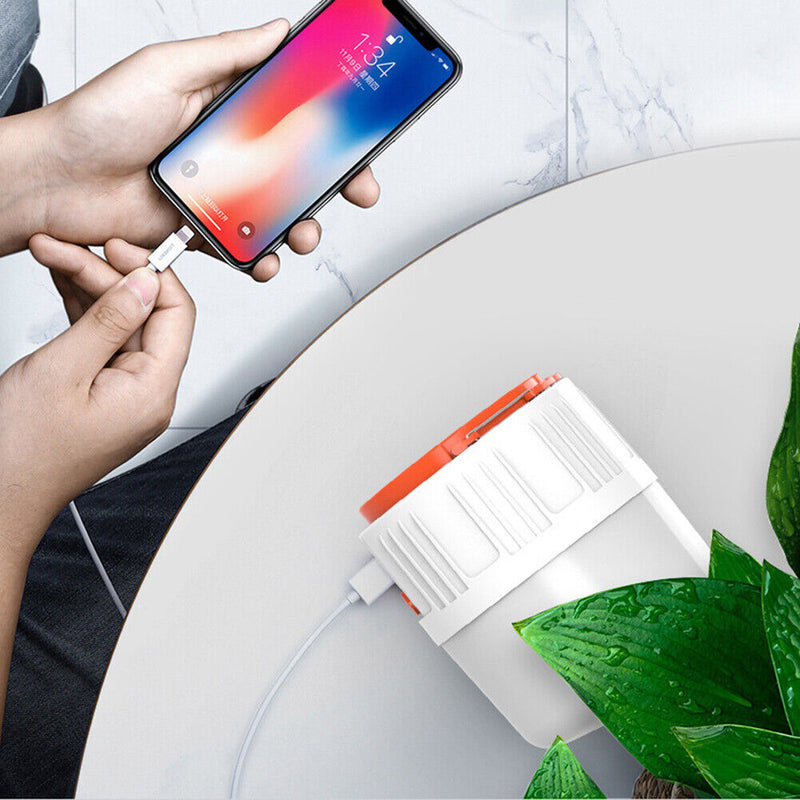 V65 Solar LED Camping Light USB Rechargeable Lantern Outdoor Tent Lamp (C) Newly