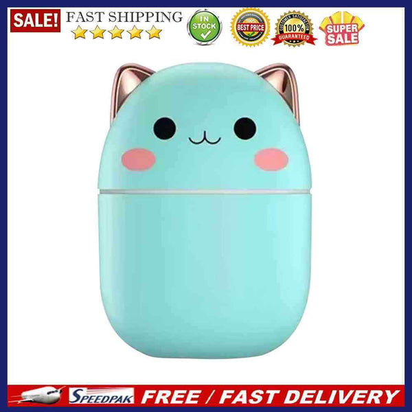 250ml Mini Cute Aroma Diffuser with LED Light USB Mute Purifier Cool Mist Maker