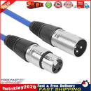 1m XLR 3Pin Cable Male to Female Shielded Microphone Wire Cord (Blue) Newly
