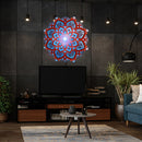 #A Wooden Carved Mandala Yoga Night Light Crafts Bedroom Atmosphere LED Lamp Gif