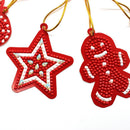 10pcs DIY Full Drills Diamond Painting Special Shape Christmas Tree Pendant