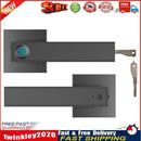 F180 Fingerprint Electronic Semiconductor Smart Door Lock w/ Key (Black) Newly