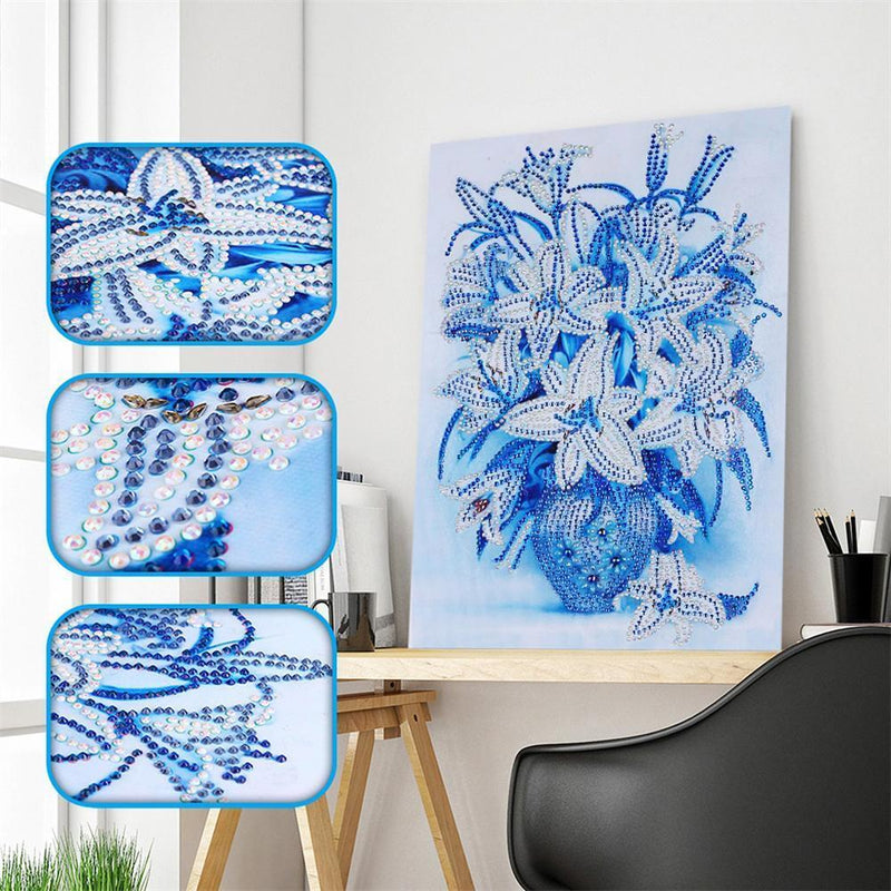 JUNERAIN 5D DIY Full Drill Diamond Painting Cross Stitch Embroidery Mosaic Dz128