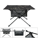 Outdoor Folding Table Net Pocket Coat Oxford Cloth Desk (Black Camouflage) Newly