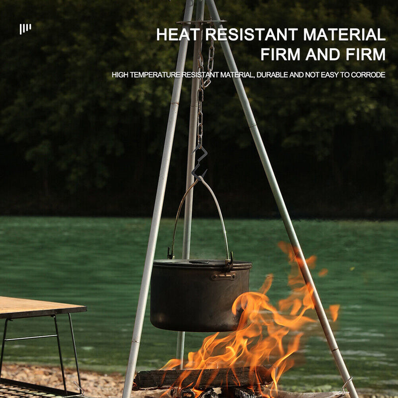 Outdoor Camping Storage Hook Stainless Steel S-Shaped Pot Pan Hanging Buckles