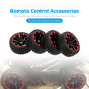 #A 4Pcs 12mm Hex Hub 1.9 inch Beadlock Wheel Rims Tires Set for 1/10 Traxxas Tam