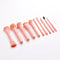 10pcs Wood Handle Pro Portable Powder Blush Brush Kit Eye Shadow Makeup Bru