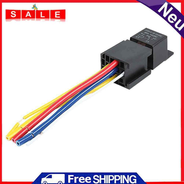 JD2912 Relay 12V 80A 5 Pin with 5-Wire Socket Universal for Car Auto Automobile