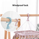 Clothespin Pants  Hanger Wash Drying Holder Line Airer Laundry Holder Rack