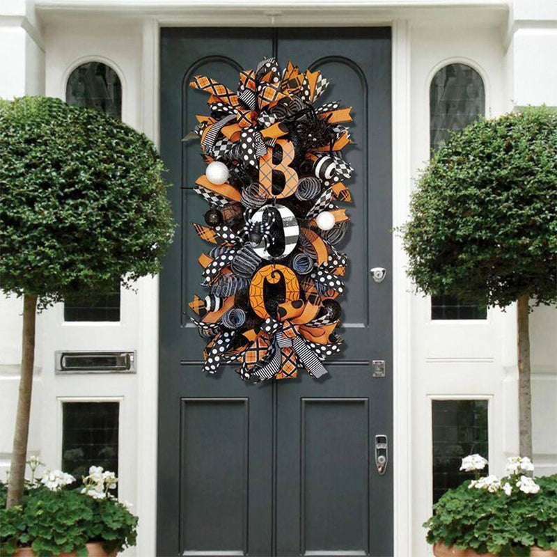 Decorations Hanging Garland Halloween Wreath Halloween Pumpkin Door Ornament