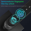 Smart Biometric Fingerprint Password TTLock APP Lever Handle Lock (Black) Newly