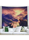 Tapestry Wall Hanging Mountain Sunset Landscape Bedroom Dorm Home 51.2 x 59.1"