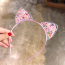 Party Transparent Hair Accessories Crown Cat Ear Head Band Cartoon Hair Band