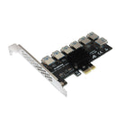 EUX1070 PCI-E 1x 1 to 7 Riser for BTC Mining PCI Express USB3.0 Multiplier